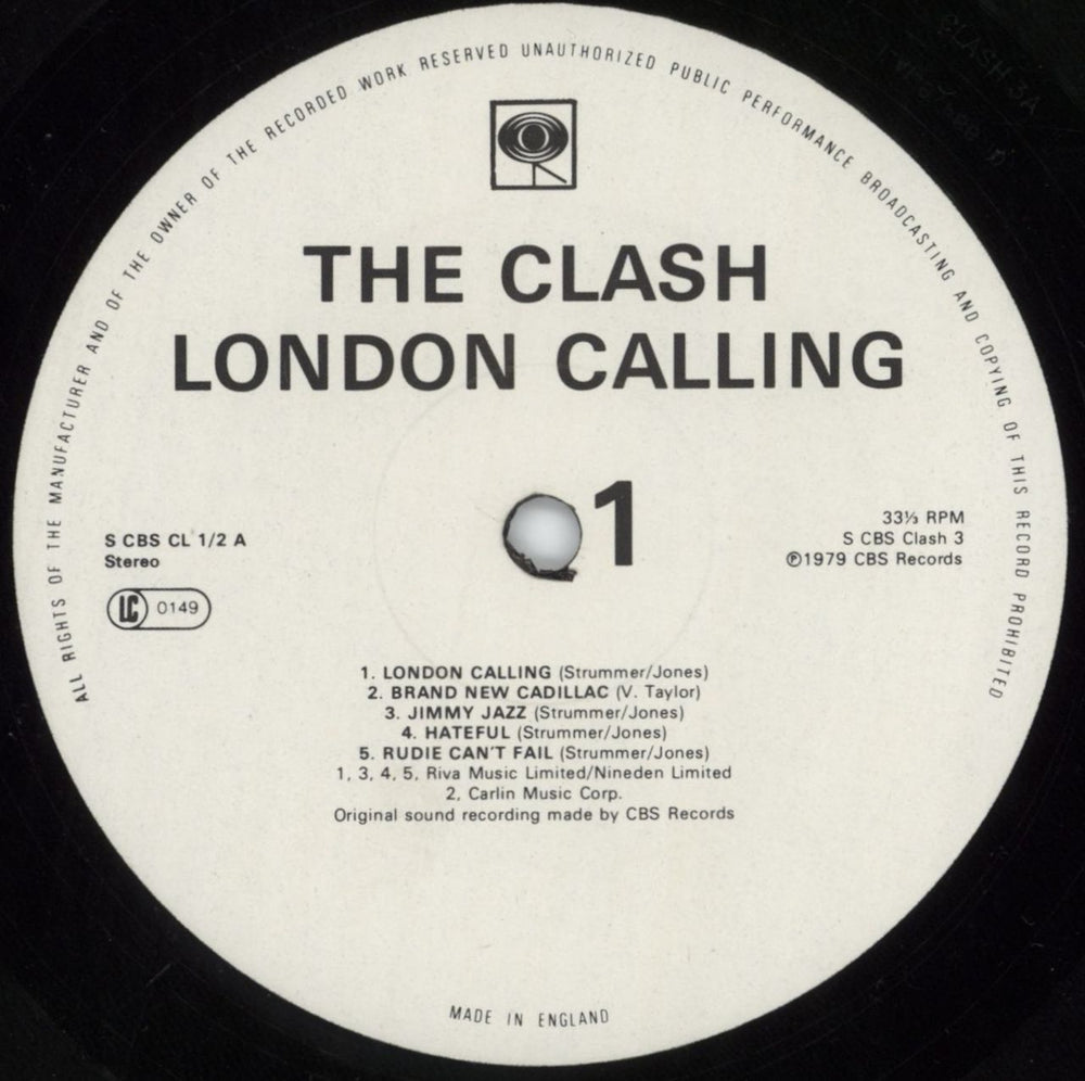 The Clash London Calling + Inners UK 2-LP vinyl record set (Double LP Album) CSH2LLO815992