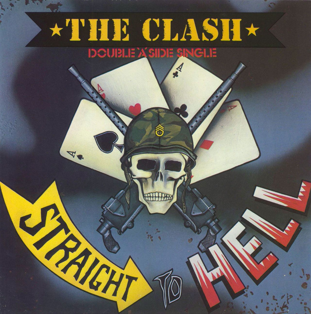 The Clash Should I Stay Or Should I Go/Straight To Hell + Sticker UK 7" vinyl single (7 inch record / 45) CBSA2646