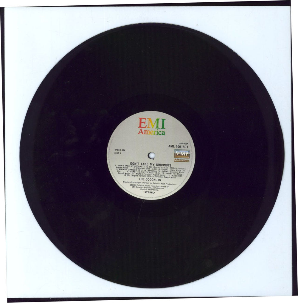 The Coconuts Don't Take My Coconuts UK vinyl LP album (LP record)