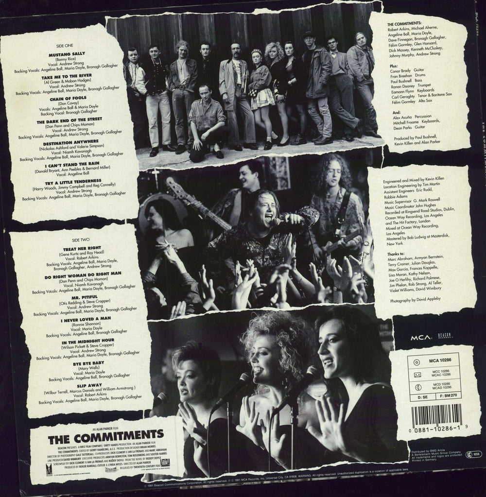 The Commitments The Commitments - EX German vinyl LP album (LP record) 008811028619