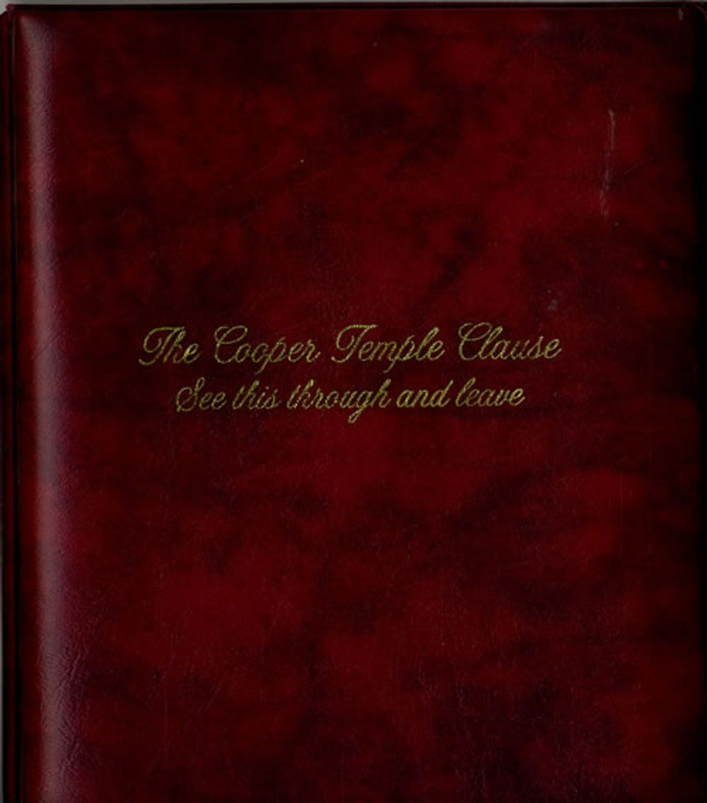 The Cooper Temple Clause See This Through And Leave - Photo Album UK Promo CD album (CDLP) MORNING12