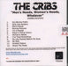 The Cribs Men's Needs, Women's Needs, Whatever UK Promo CD-R acetate WEBB126CDWM