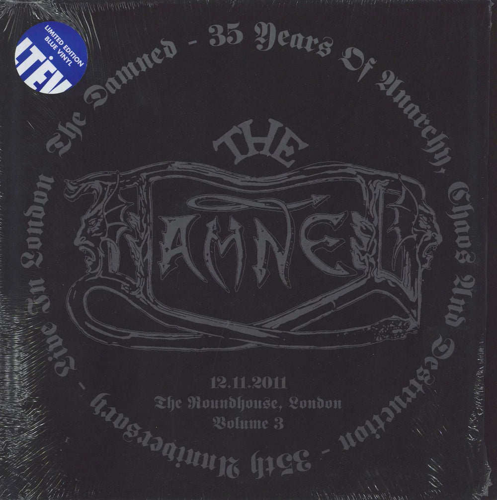 The Damned 35 Years Of Anarchy, Chaos And Destruction: 35th Anniversary - Live In London Vols 1, 2 & 3 UK 3-LP vinyl record set (Triple LP Album) LETV370LP/371LP/372LP