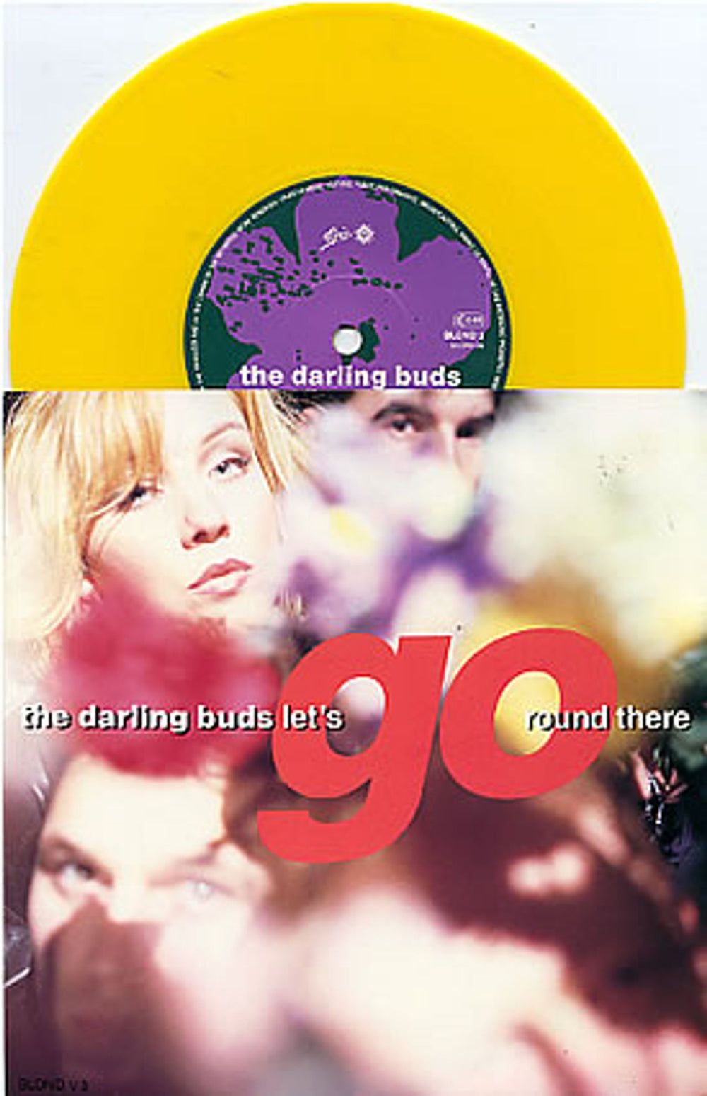 The Darling Buds Let's Go Round There - Yellow Vinyl UK 7" vinyl single (7 inch record / 45) BLONDV3