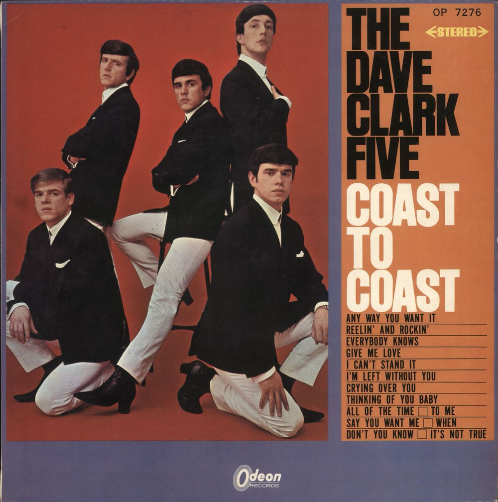 The Dave Clark Five Coast To Coast - Red Vinyl Japanese vinyl LP album (LP record) OP7276