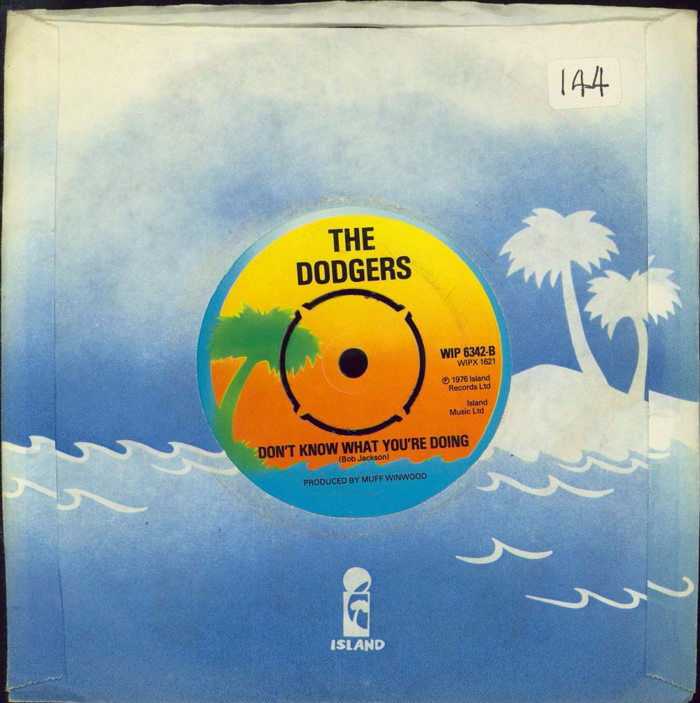 The Dodgers Just Wanna Love You UK 7" vinyl single (7 inch record / 45)