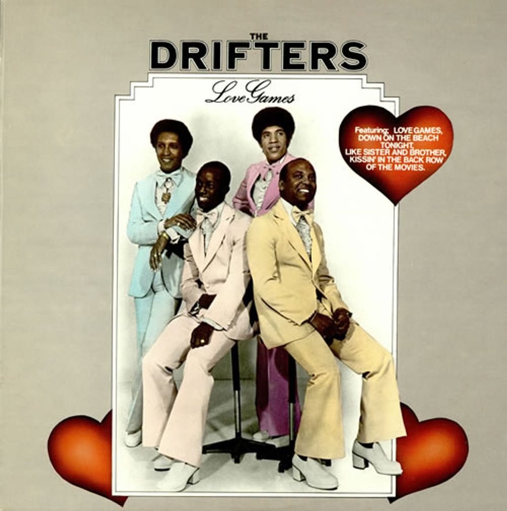 The Drifters Love Games UK vinyl LP album (LP record) BELLS246