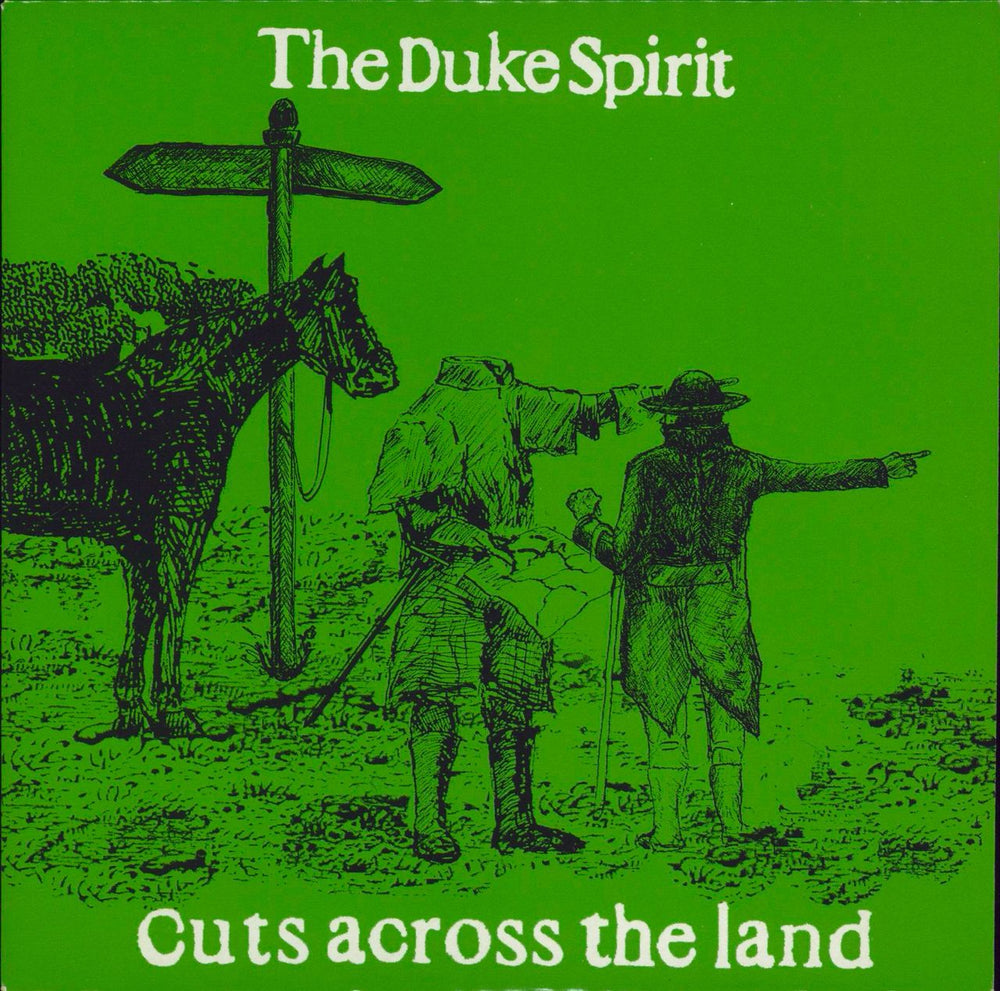 The Duke Spirit Cuts Across The Land - Green Vinyl UK 7" vinyl single (7 inch record / 45) 9868120