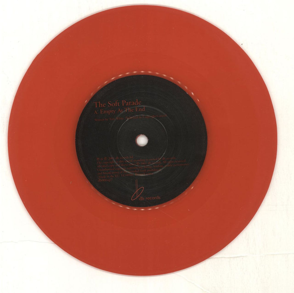 The Electric Soft Parade Empty At The End / Sumatran - Red Vinyl UK 7" vinyl single (7 inch record / 45) ESF07EM424754