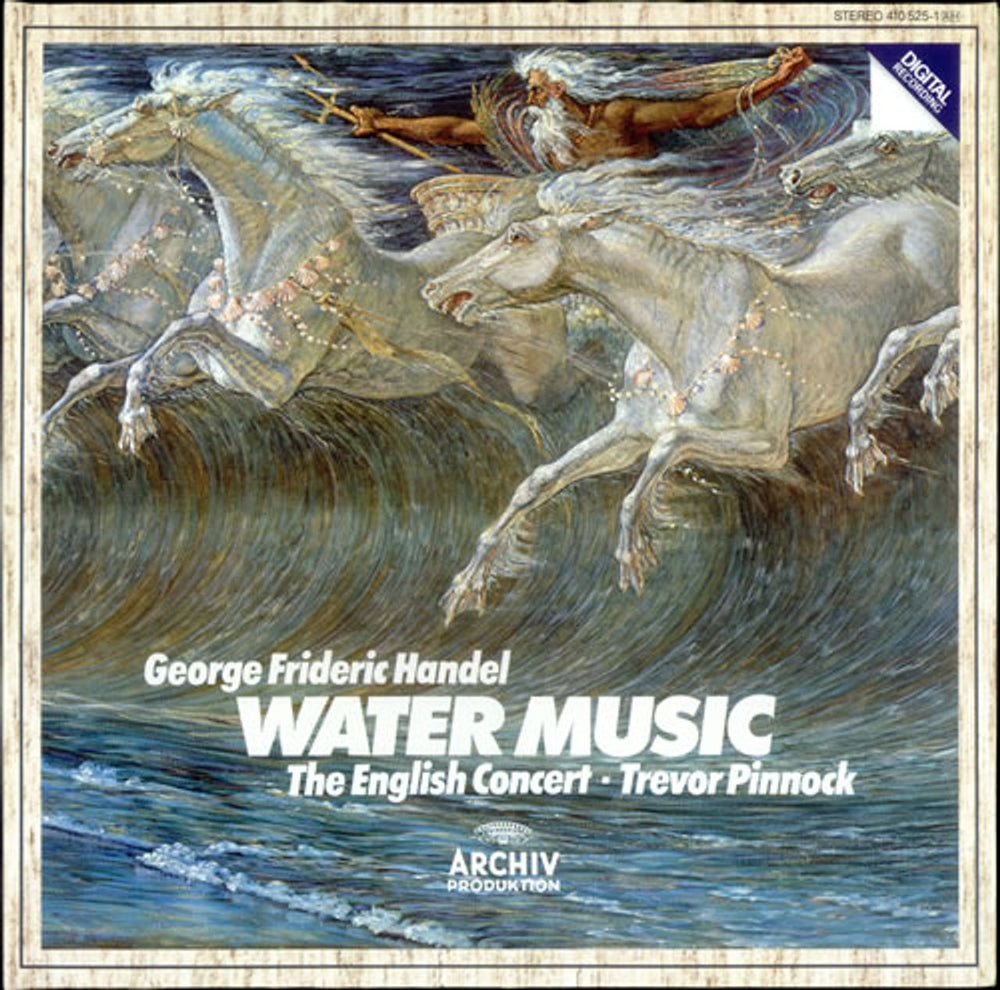 The English Concert Handel: Water Music German vinyl LP album (LP record) 410525-1