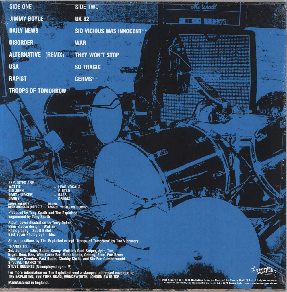 The Exploited Troops Of Tomorrow - Red vinyl Italian vinyl LP album (LP record) 8055515232998