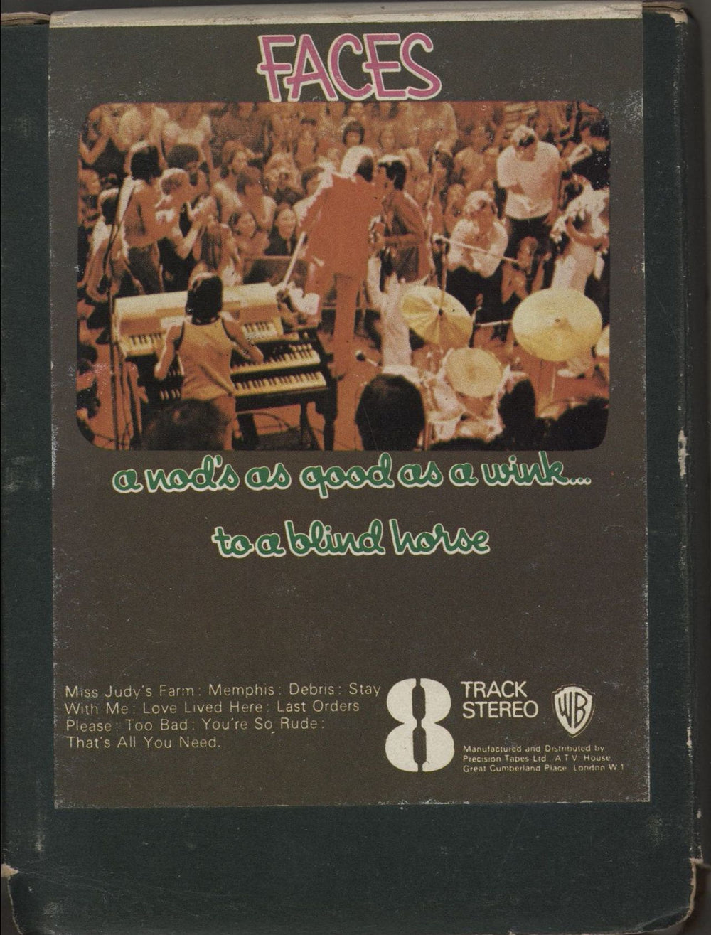 The Faces A Nod's As Good As A Wink... To A Blind Horse UK 8-track cassette Y8K856006