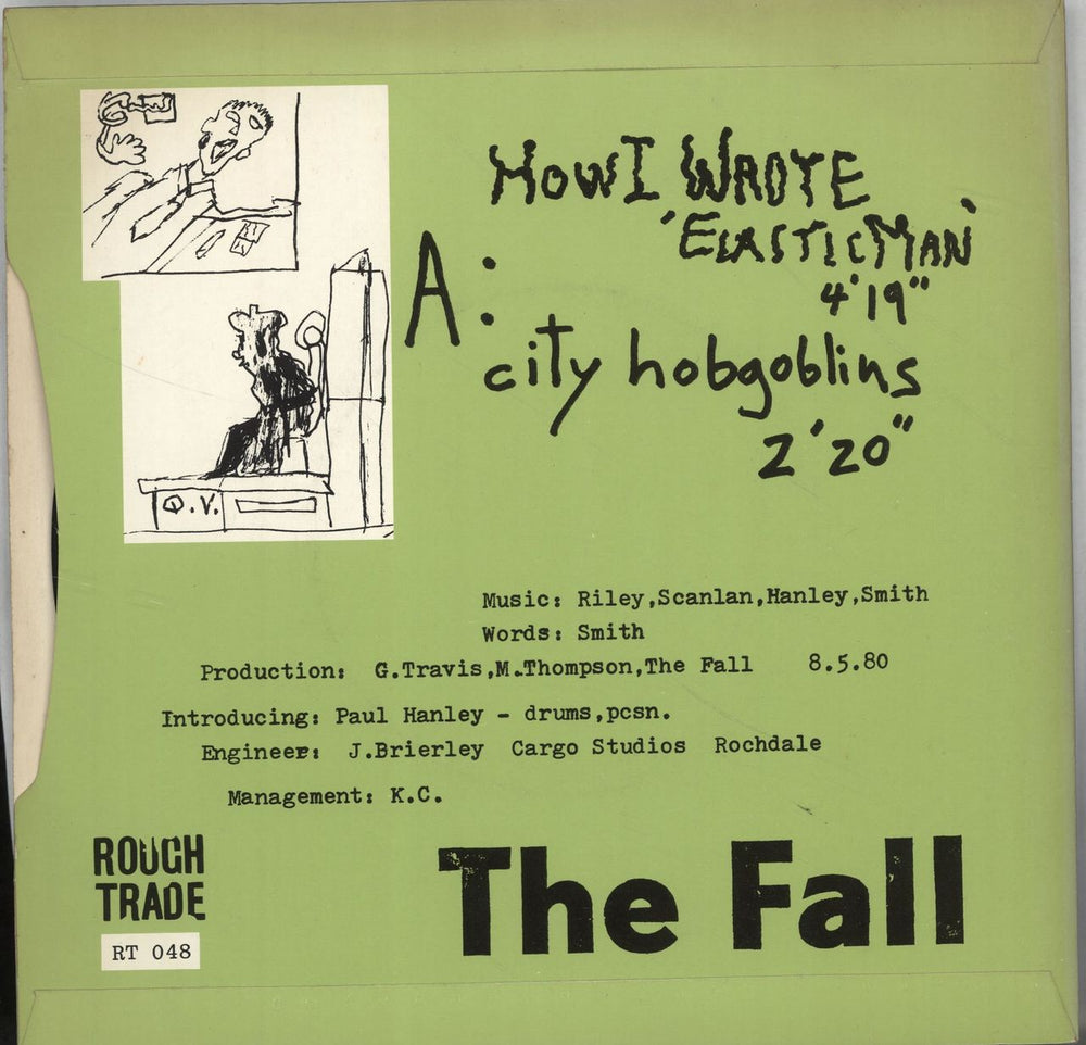The Fall How I Wrote Elastic Man UK 7" vinyl single (7 inch record / 45) FLL07HO08901