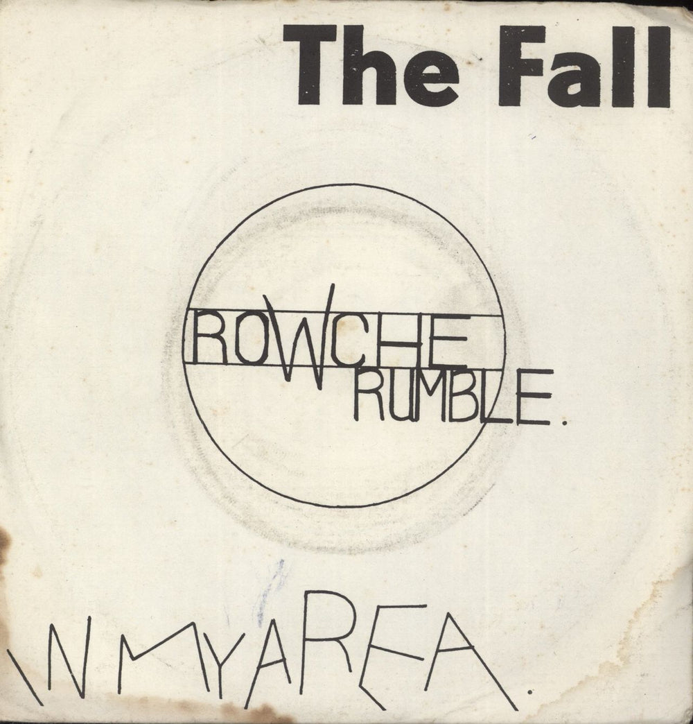 The Fall Rowche Rumble UK 7" vinyl single (7 inch record / 45) SF11