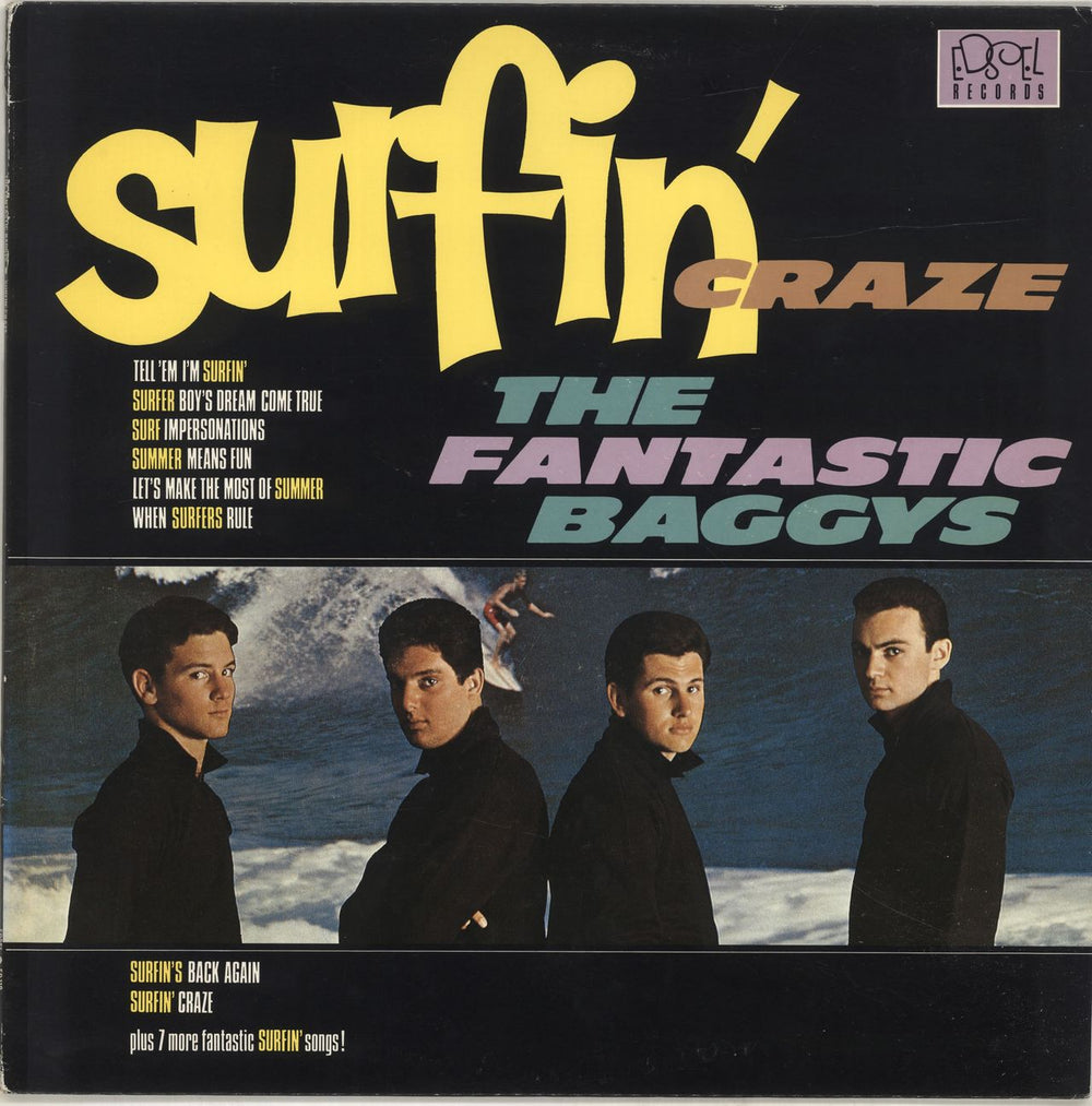 The Fantastic Baggys Surfin' Craze UK vinyl LP album (LP record) ED118