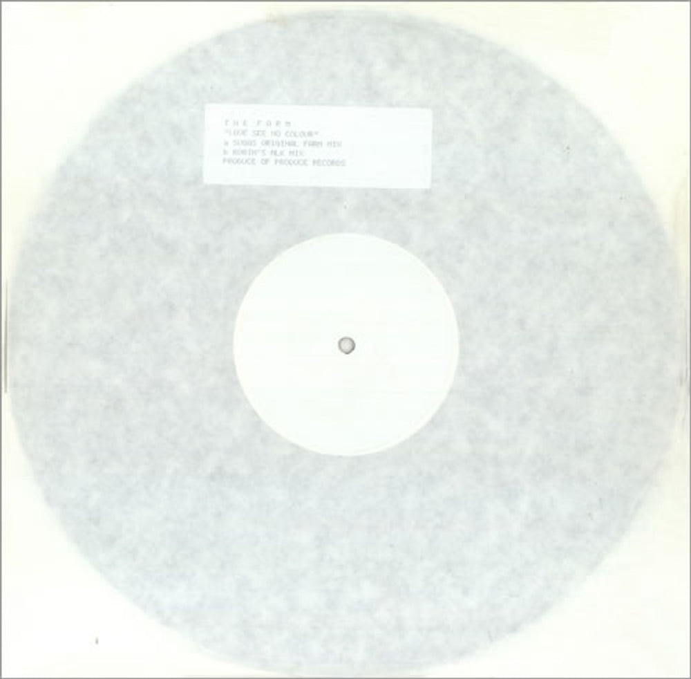 The Farm Love See No Colour UK Promo 12" vinyl single (12 inch record / Maxi-single) MILK106P