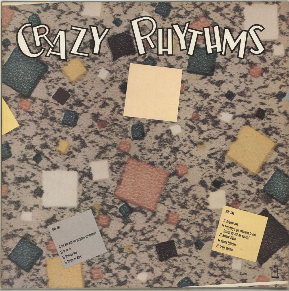 The Feelies Crazy Rhythms - Stickered sleeve UK vinyl LP album (LP record)