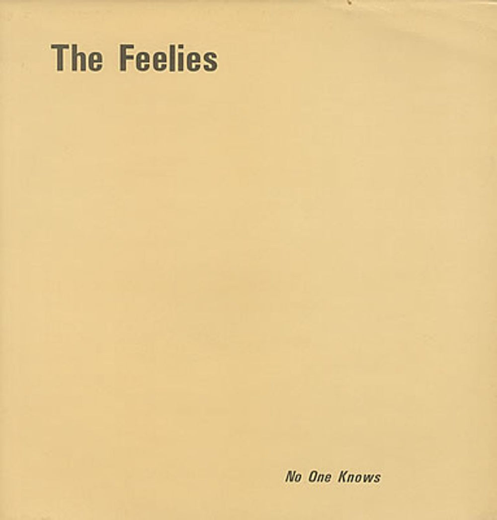 The Feelies No One Knows UK 12" vinyl single (12 inch record / Maxi-single) RTT180