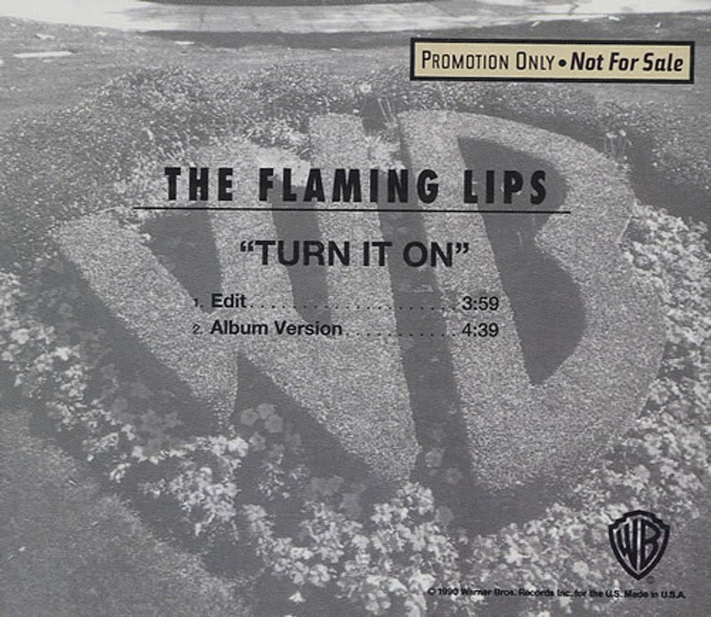 The Flaming Lips Turn It On US Promo CD single (CD5 / 5") F-LC5TU283740