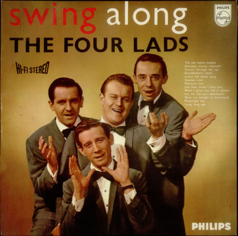 The Four Lads Swing Along Dutch vinyl LP album (LP record) 840043BY