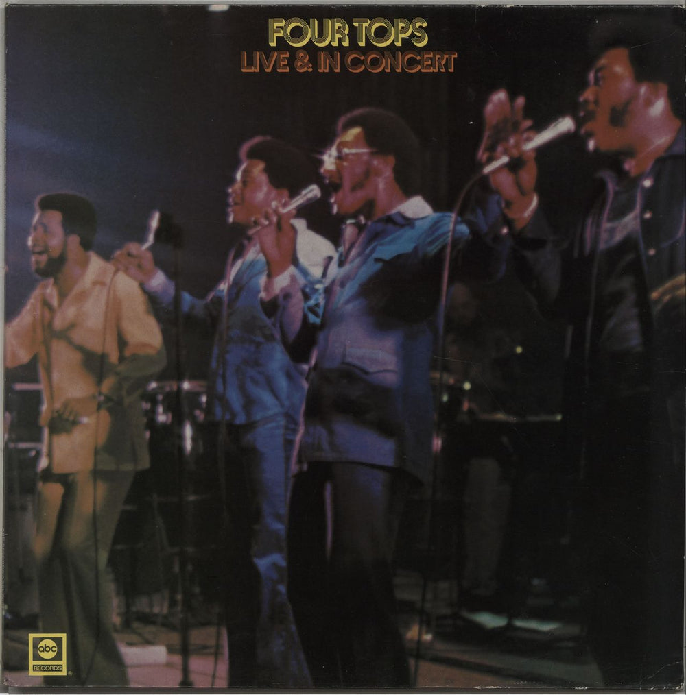 The Four Tops Live & In Concert UK vinyl LP album (LP record) ABCL5062