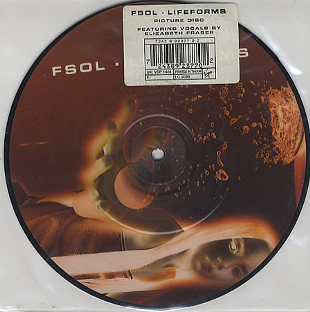 The Future Sound Of London Lifeforms - Stickered sleeve UK 7" vinyl picture disc (7 inch picture disc single) VSP1484