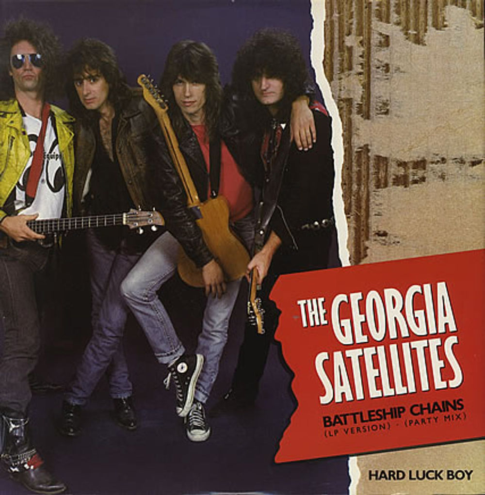 The Georgia Satellites Battleship Chains UK 12" vinyl single (12 inch record / Maxi-single) EKR58T