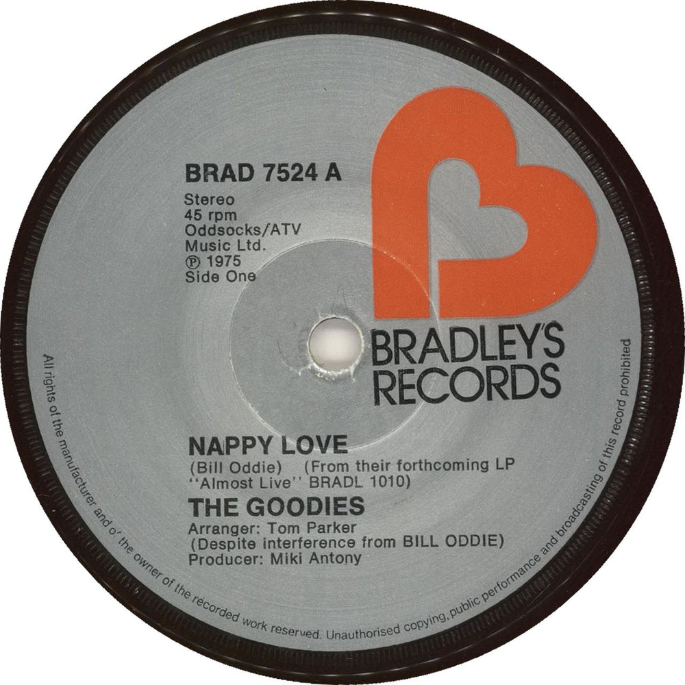 The Goodies Nappy Love UK 7" vinyl single (7 inch record / 45) GNI07NA476702