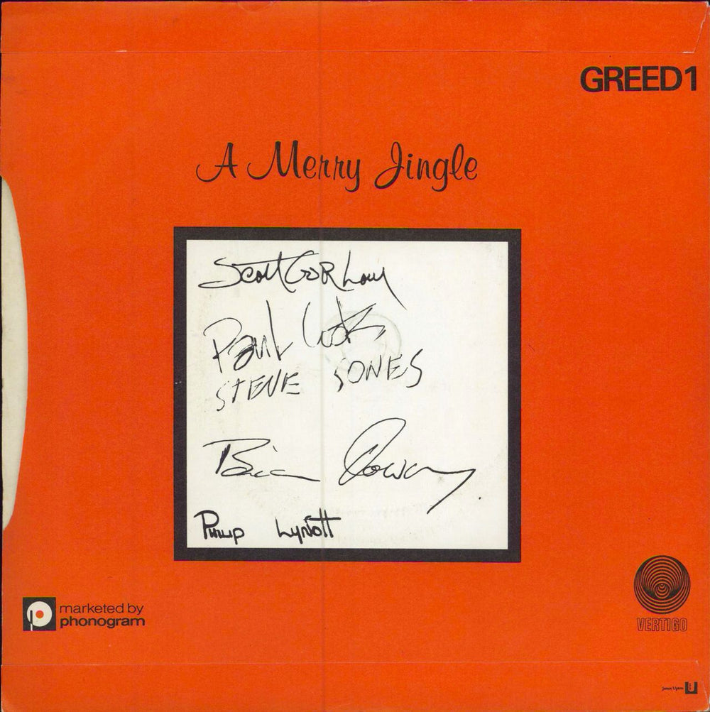 The Greedies A Merry Jingle + Picture Sleeve Variant UK 7" vinyl single (7 inch record / 45)