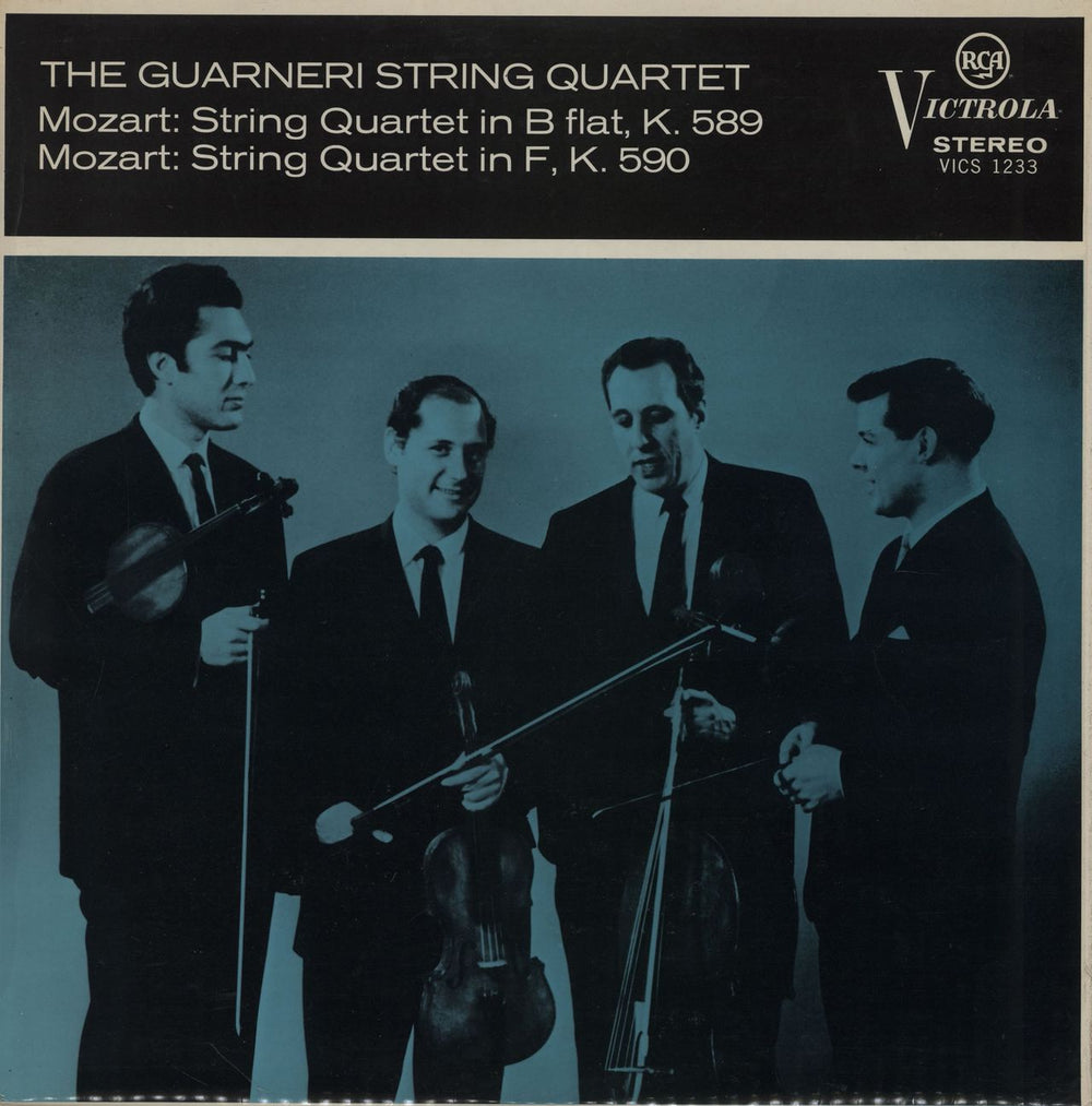 The Guarneri Quartet Mozart: String Quartets In B Flat K589 In F K590 UK vinyl LP album (LP record) VICS1233