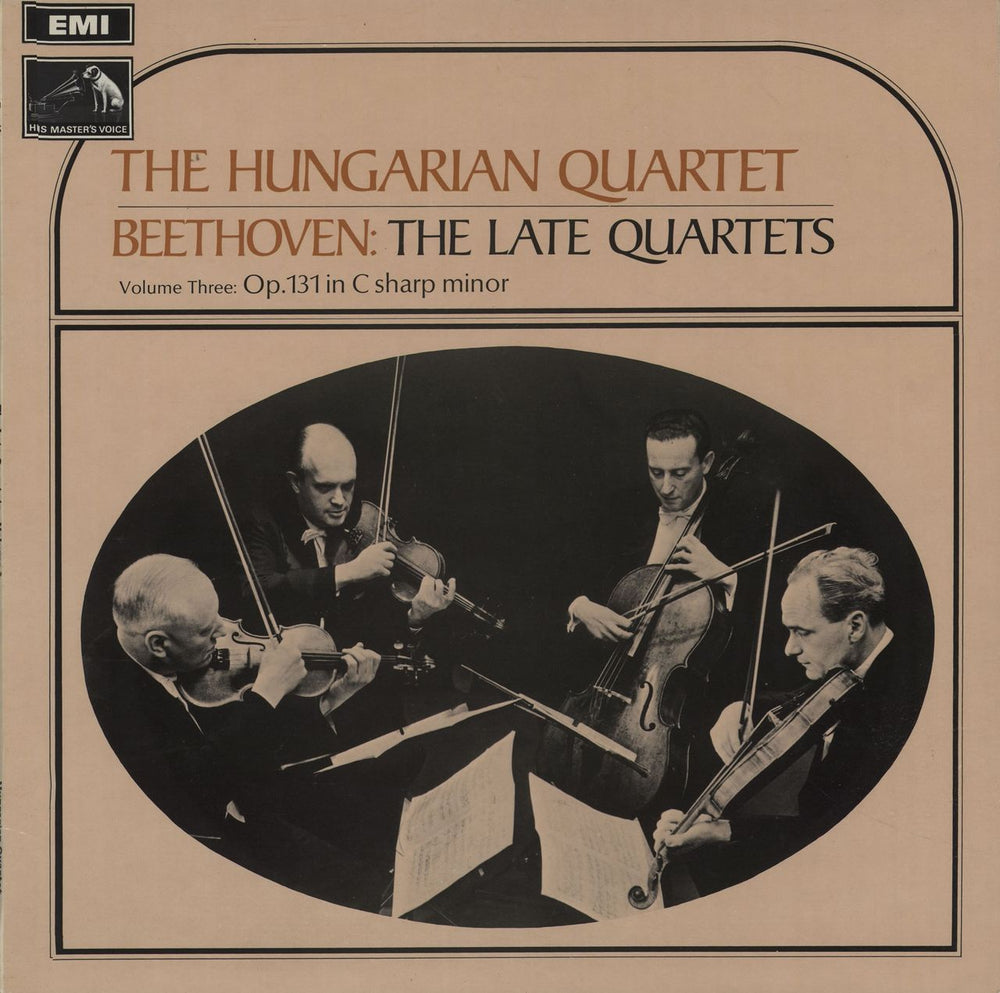 The Hungarian Quartet Beethoven: The Late Quartets - Volume 3: Quartet No. 14 In C Sharp Minor UK vinyl LP album (LP record) HQS1179