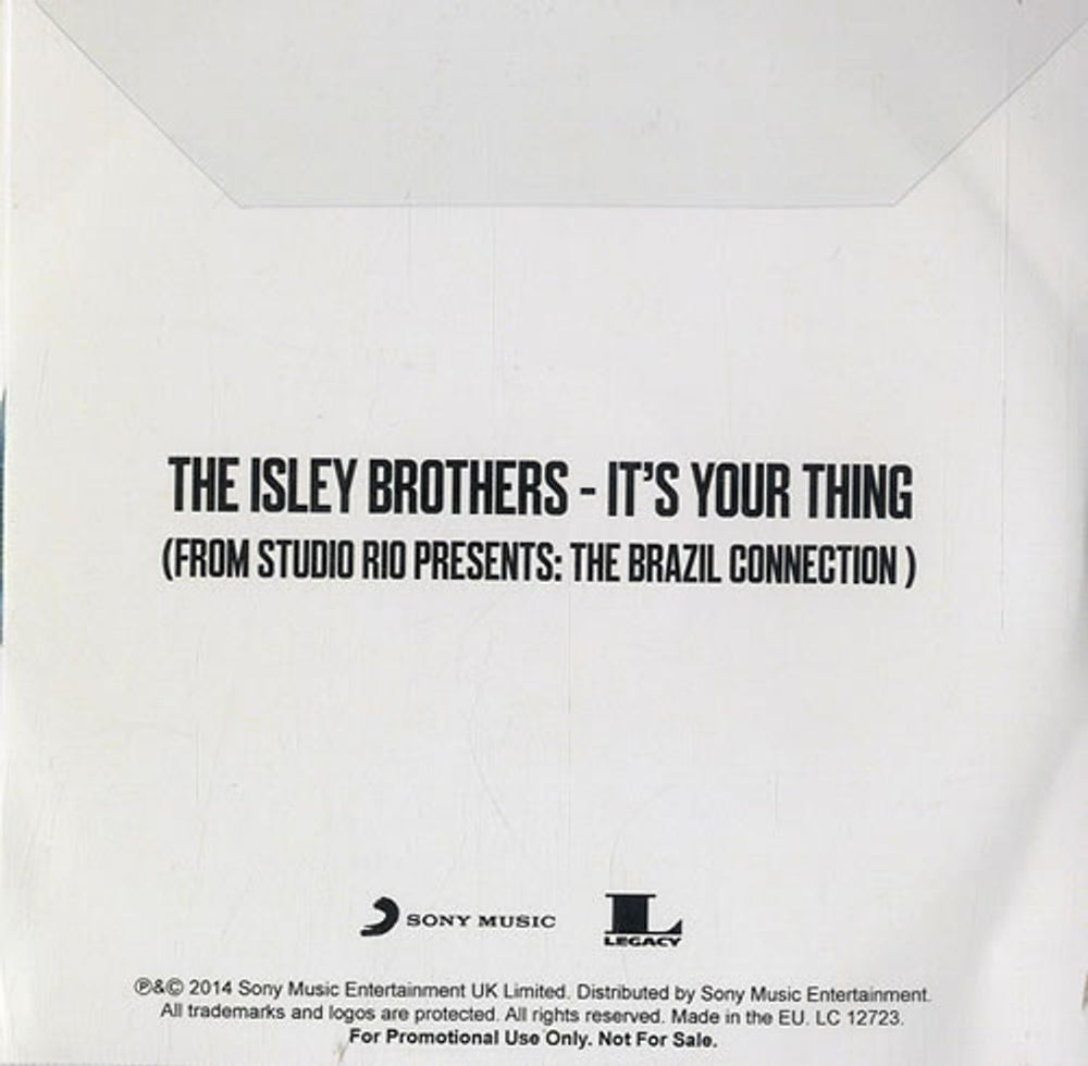 The Isley Brothers It's Your Thing UK Promo CD-R acetate ISRCRIT631485