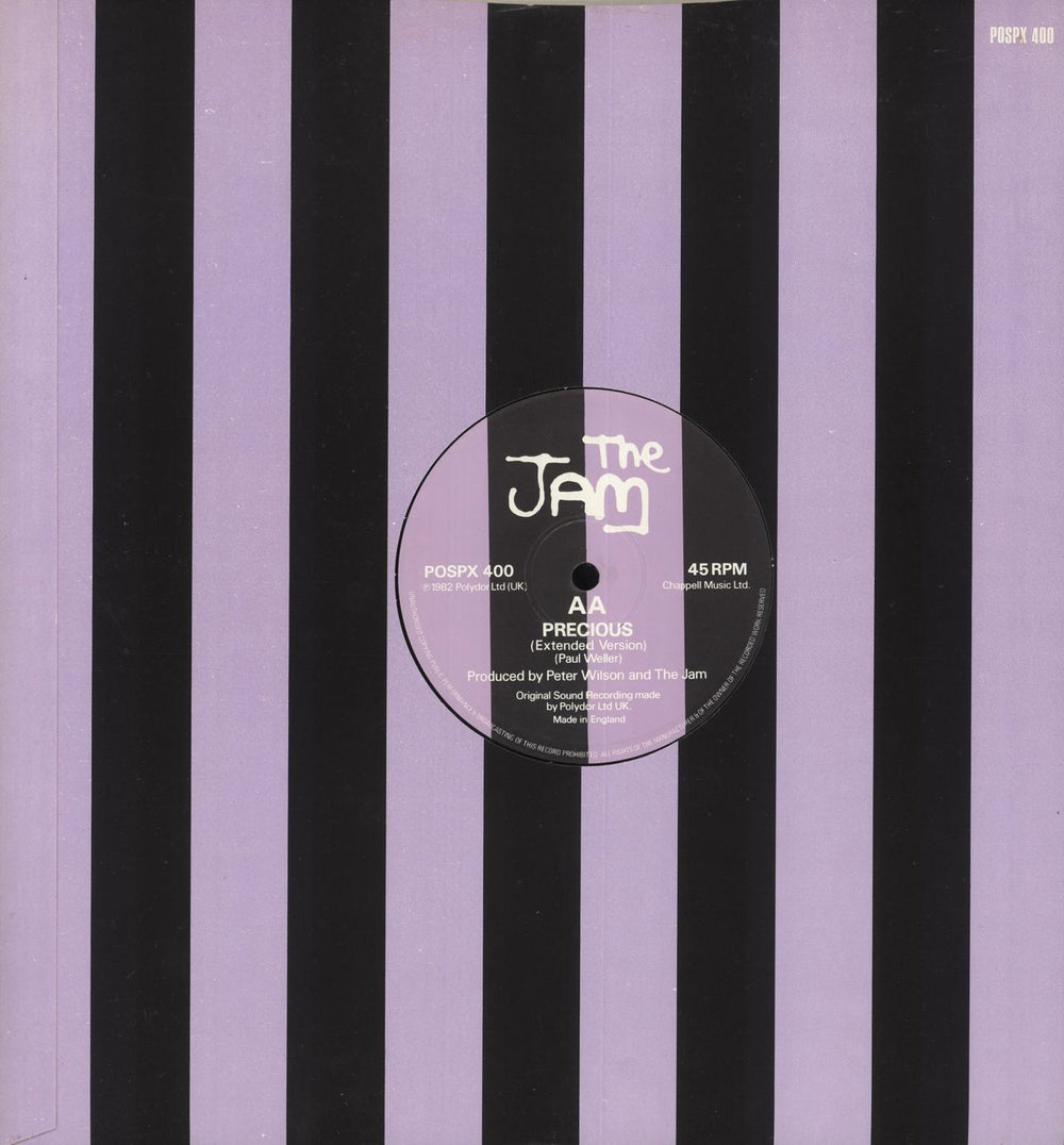 The Jam Town Called Malice - Live UK 12" vinyl single (12 inch record / Maxi-single)