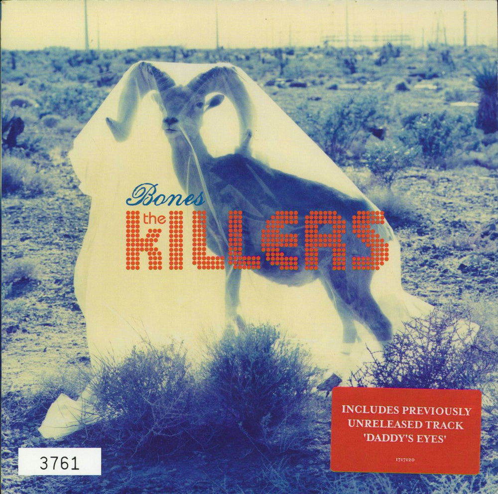 The Killers Bones - Red Vinyl UK 7" vinyl single (7 inch record / 45) 1717120