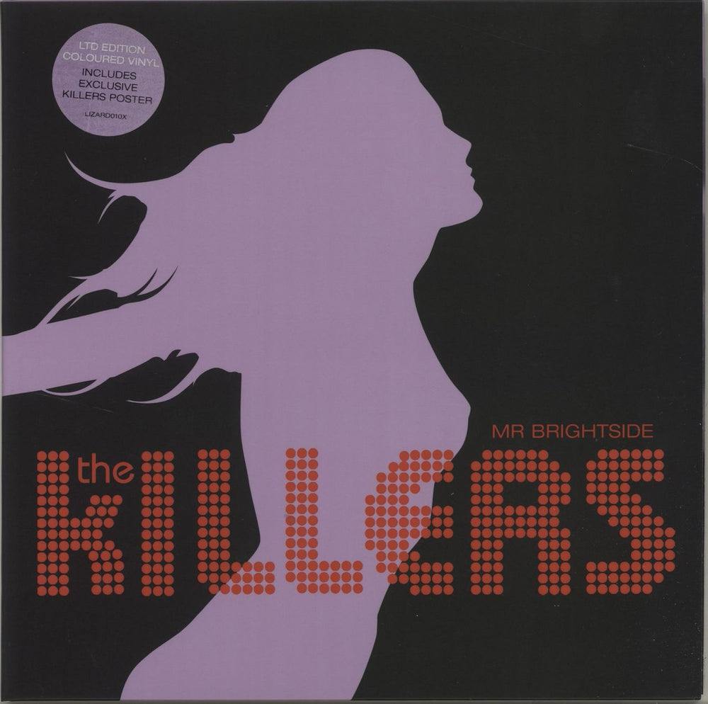 The Killers Mr Brightside - Red Vinyl + Poster UK 7" vinyl single (7 inch record / 45) LIZARD010X