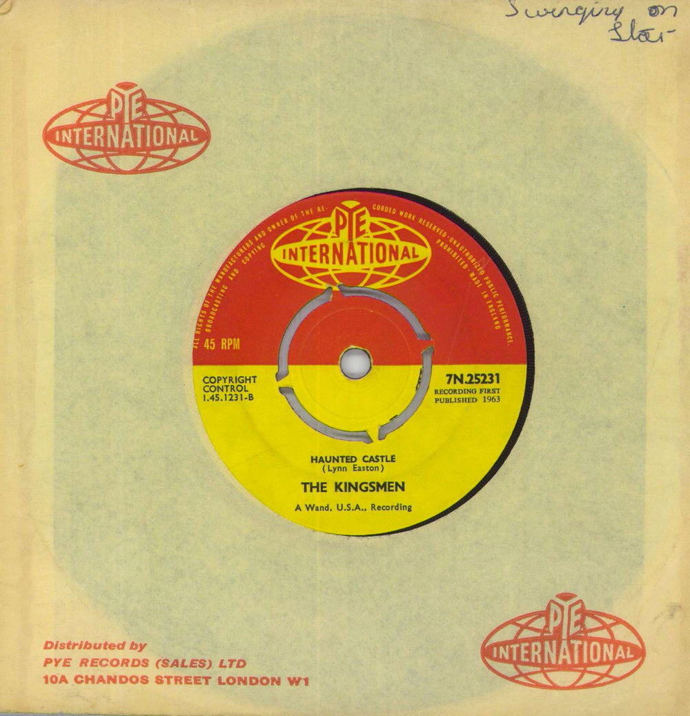 The Kingsmen Louie Louie - 4pr UK 7" vinyl single (7 inch record / 45)