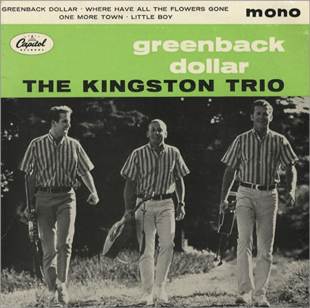 The Kingston Trio Greenback Dollar UK 7" vinyl single (7 inch record / 45) EAP-120460