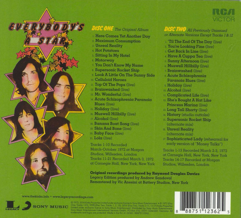 The Kinks Everybody's In Show-Biz: Legacy Edition UK 2 CD album set (Double CD) 888751123625