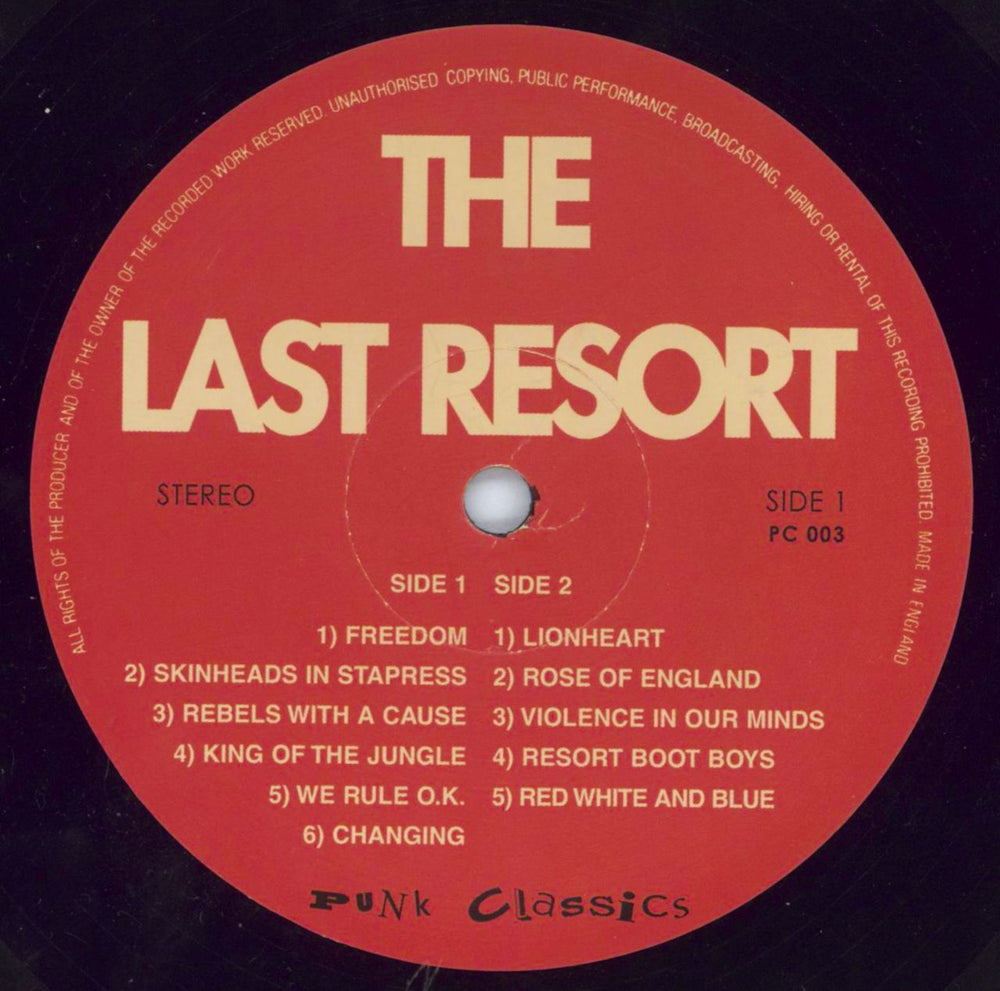 The Last Resort A Way Of Life - Skinhead Anthems - Reissue UK vinyl LP album (LP record) 14ILPAW805896