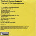 The Last Shadow Puppets The Age Of The Understatement UK Promo CD-R acetate CD-R