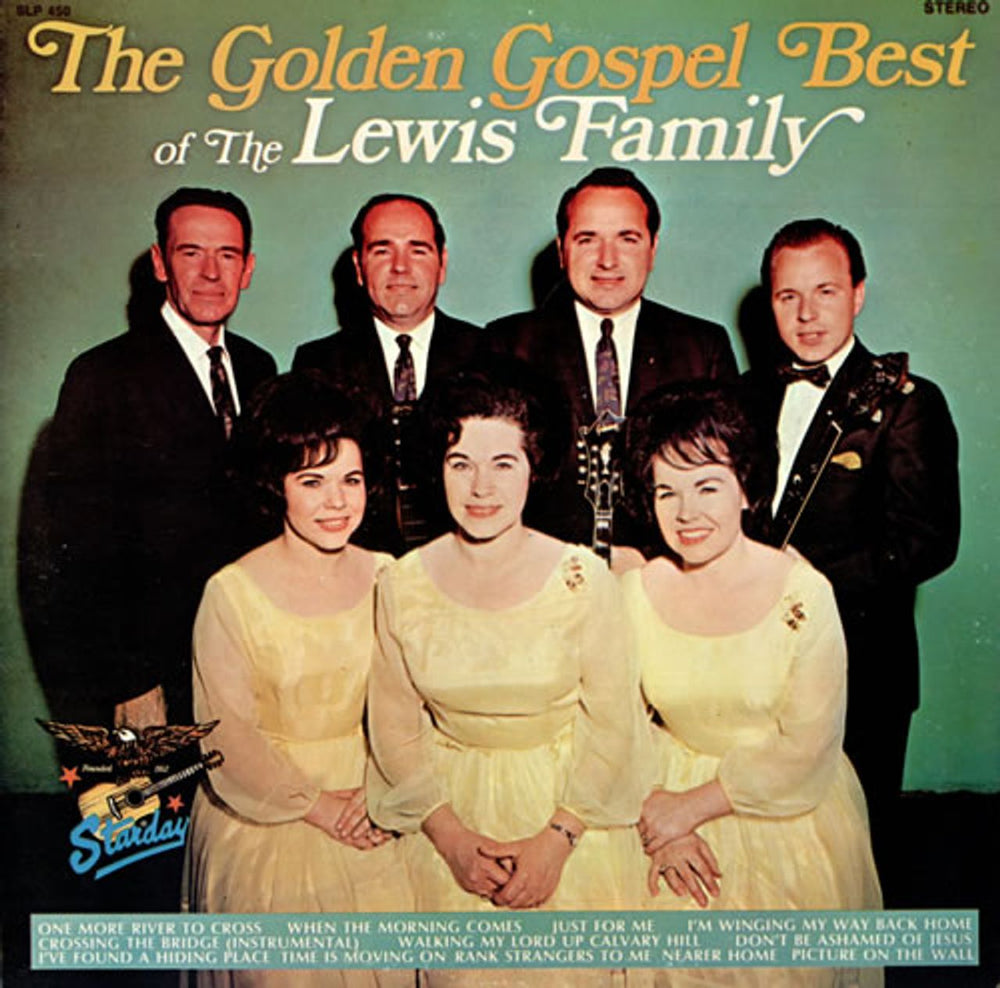 The Lewis Family The Golden Gospel Best US vinyl LP album (LP record) SLP450