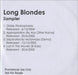 The Long Blondes Someone To Drive You Home - Sampler UK Promo CD-R acetate CD-R ACETATE