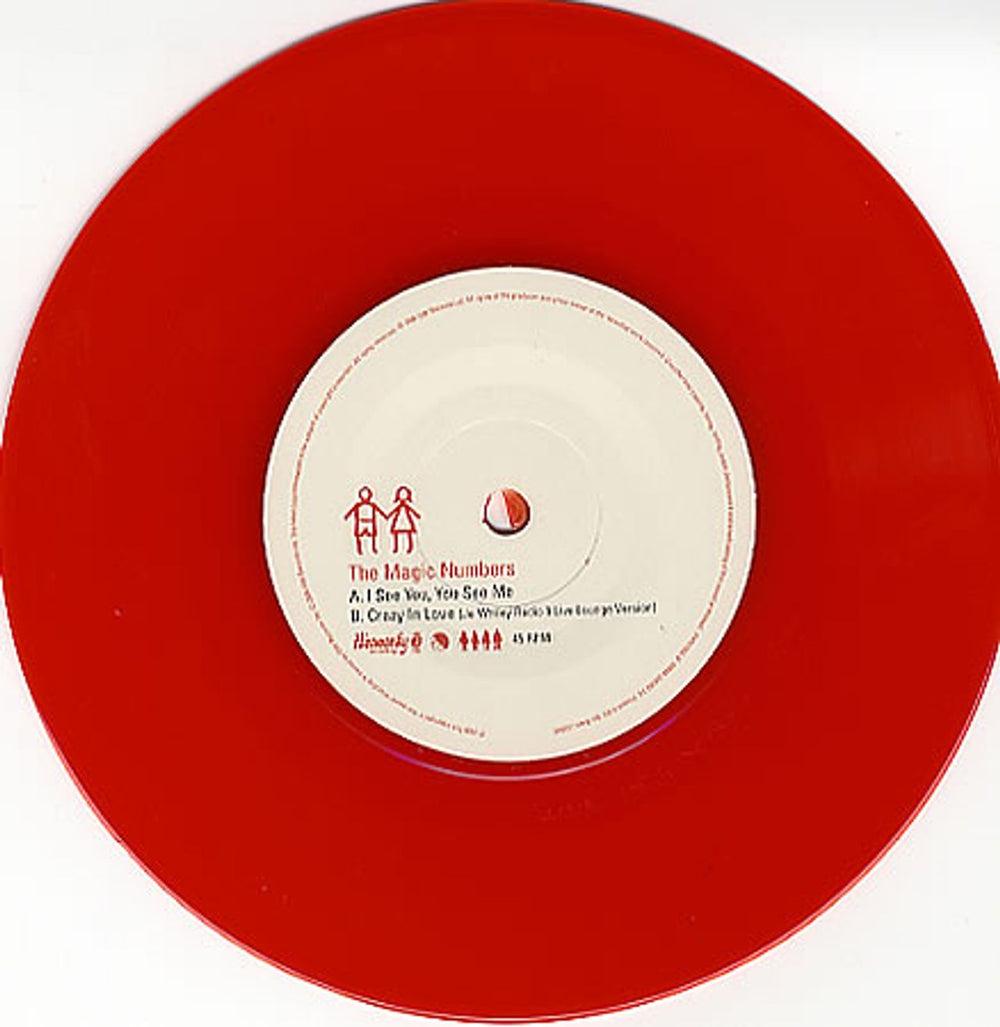 The Magic Numbers I See You, You See Me - Red Vinyl + Gatefold UK 7" vinyl single (7 inch record / 45) TM807IS349001