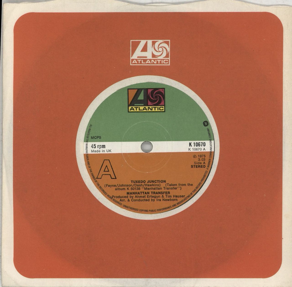 The Manhattan Transfer Operator UK 7" vinyl single (7 inch record / 45) K10670