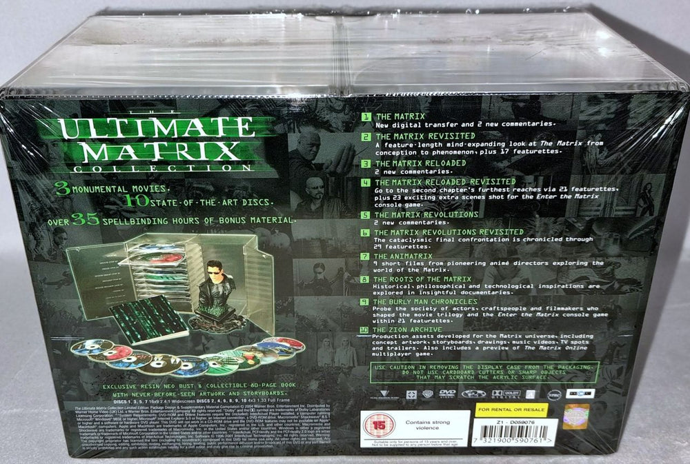 The Matrix The Ultimate Matrix Collection UK box set TMXBXTH792134