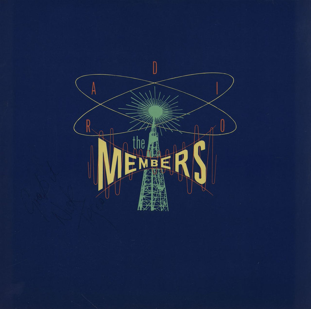 The Members Radio - Autographed UK 12" vinyl single (12 inch record / Maxi-single) 12WIP6773