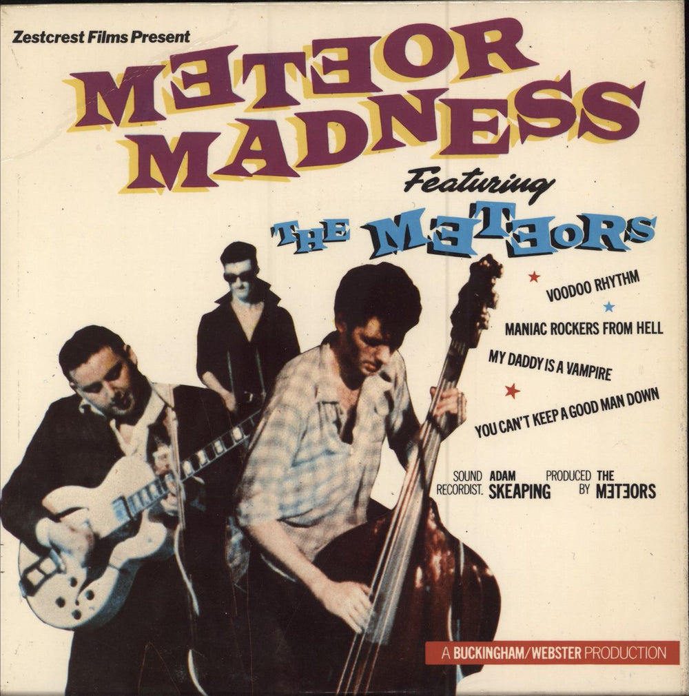 The Meteors (80s) Meteor Madness - 1st UK 7" vinyl single (7 inch record / 45) SW65