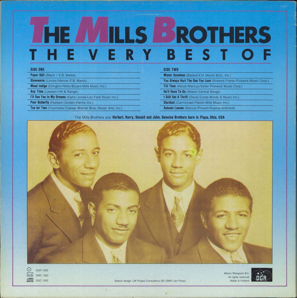 The Mills Brothers The Very Best Of Dutch vinyl LP album (LP record)