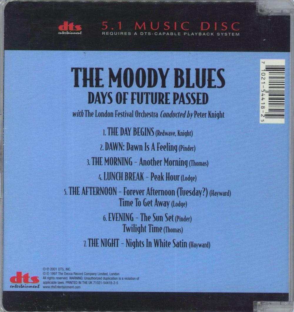 The Moody Blues Days Of Future Passed UK CD album (CDLP) 710215441825