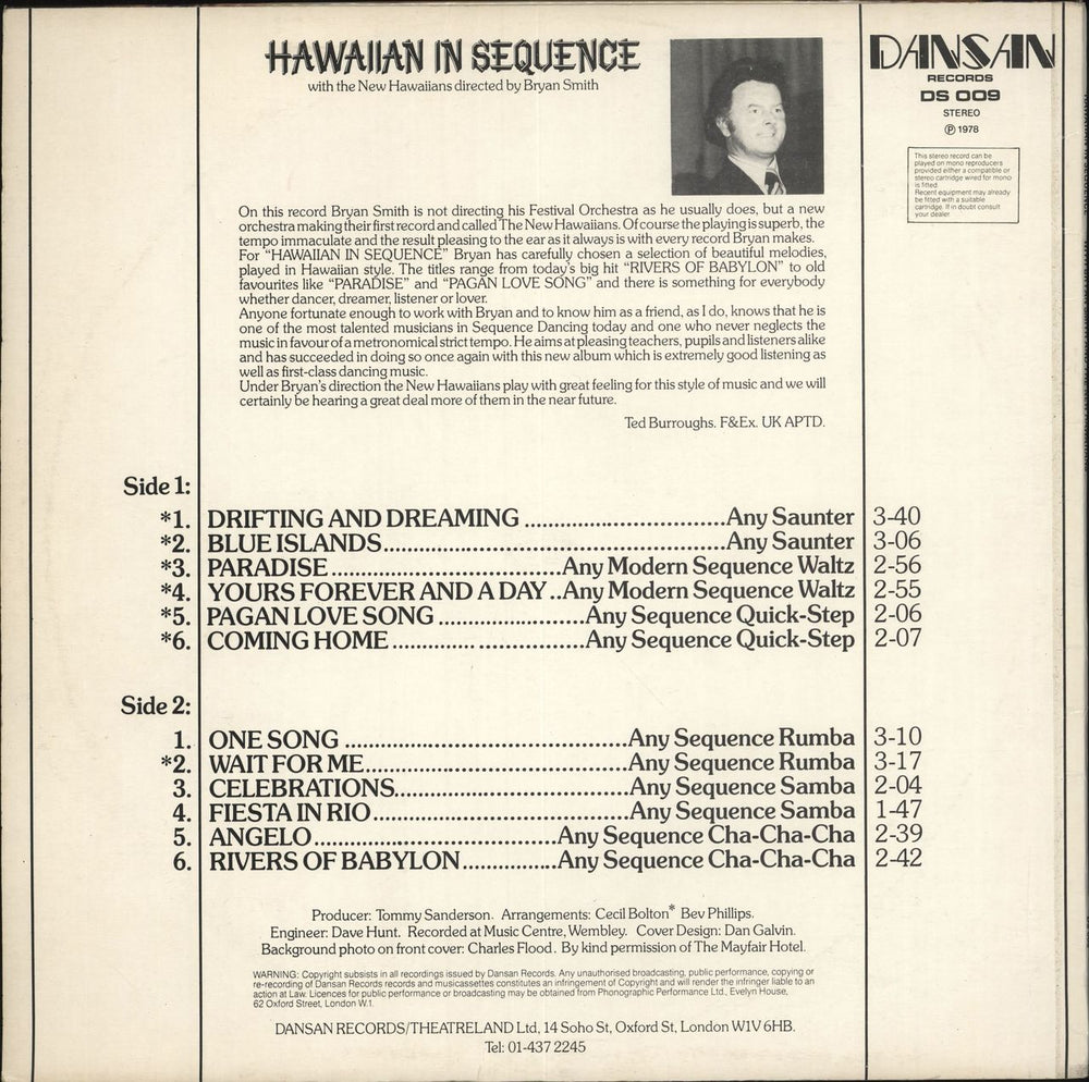 The New Hawaiians Hawaiian In Sequence UK vinyl LP album (LP record)